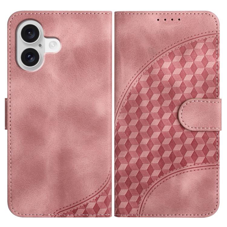 YX0060 elephant embossed iPhone case in pink for iPhone 17