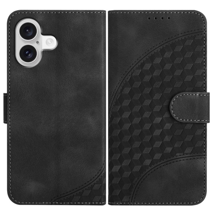 YX0060 elephant embossed iPhone case in black for iPhone 17
