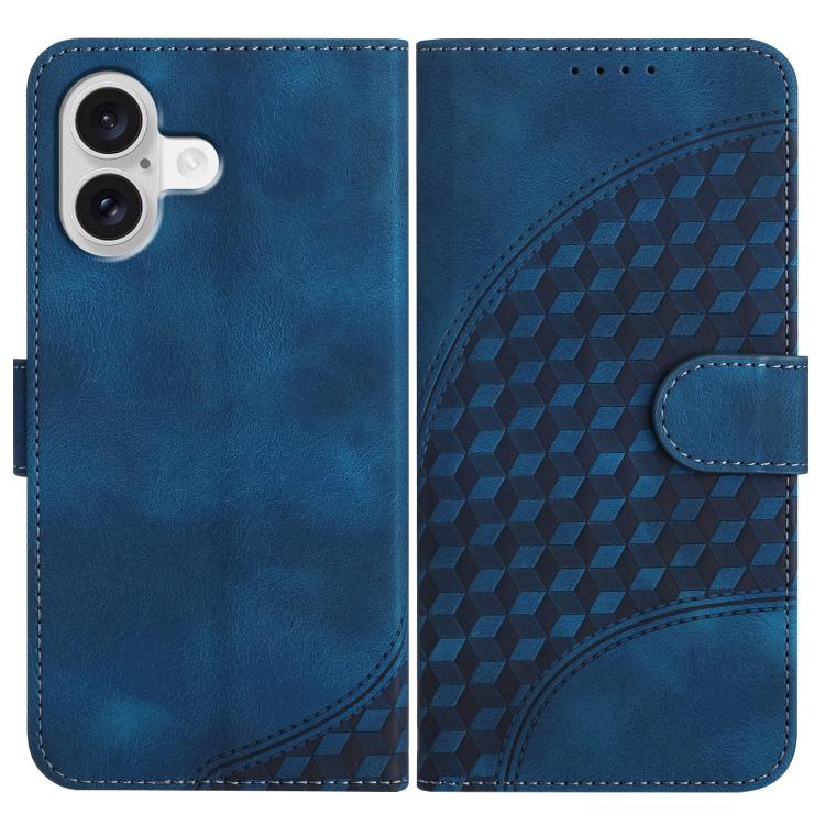 YX0060 elephant embossed iPhone case in royal blue for iPhone 17