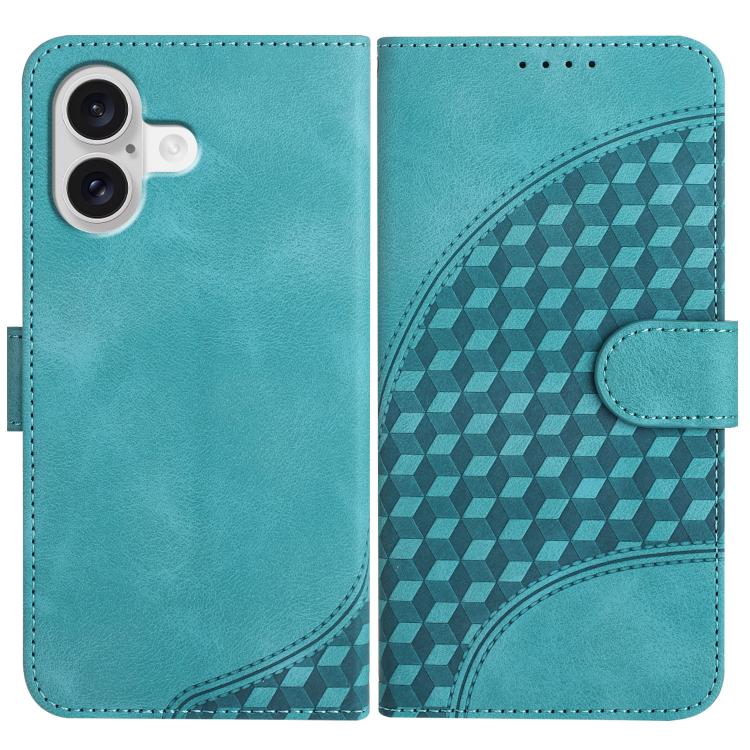 YX0060 elephant embossed iPhone case in light blue for iPhone 17