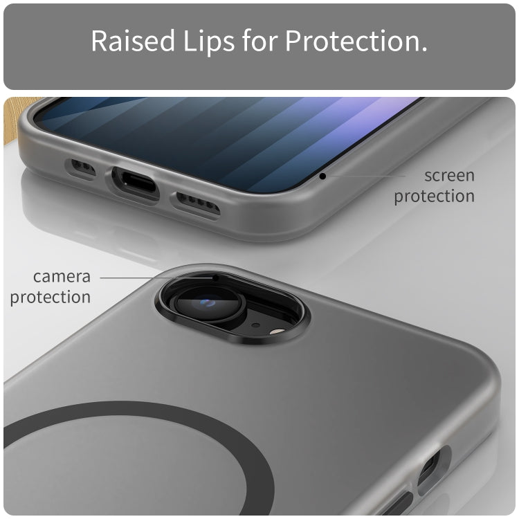 MagSafe frosted iPhone case buffer corners