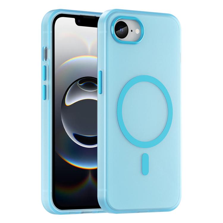 Blue MagSafe frosted iPhone 17e 16e case