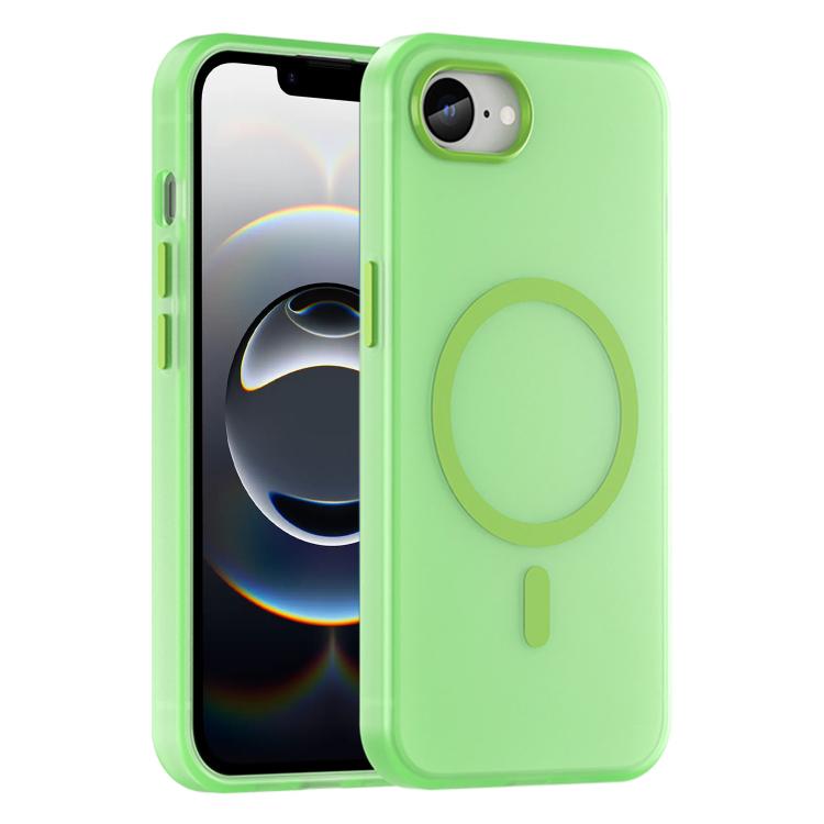 Green MagSafe frosted iPhone 17e 16e case