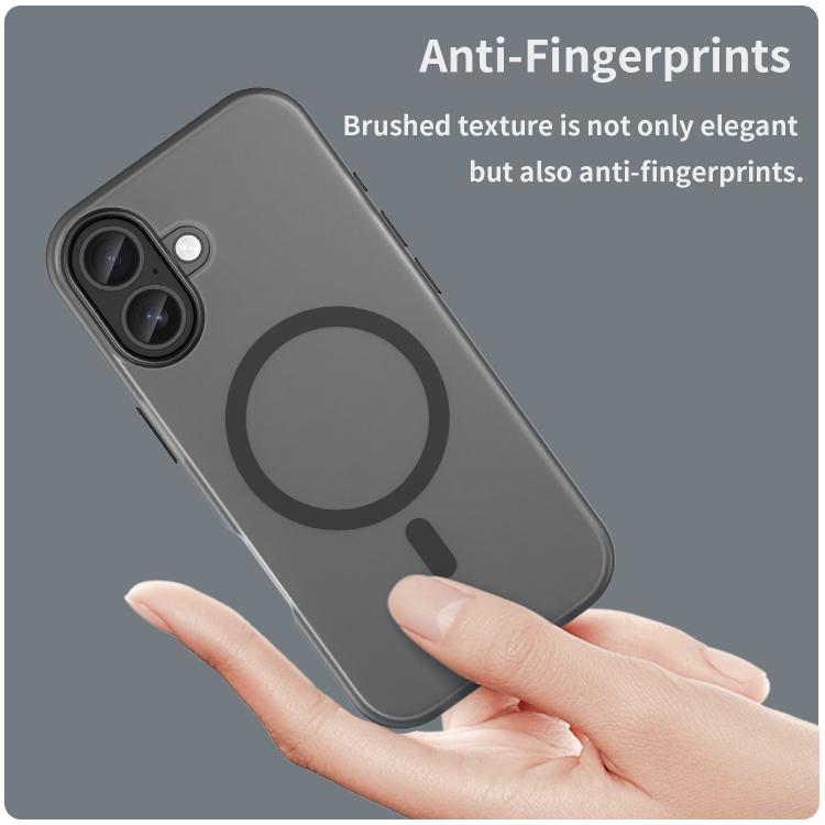 MagSafe frosted iPhone case with matte TPU back panel detail