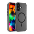MagSafe frosted translucent iPhone case in black for iPhone 17