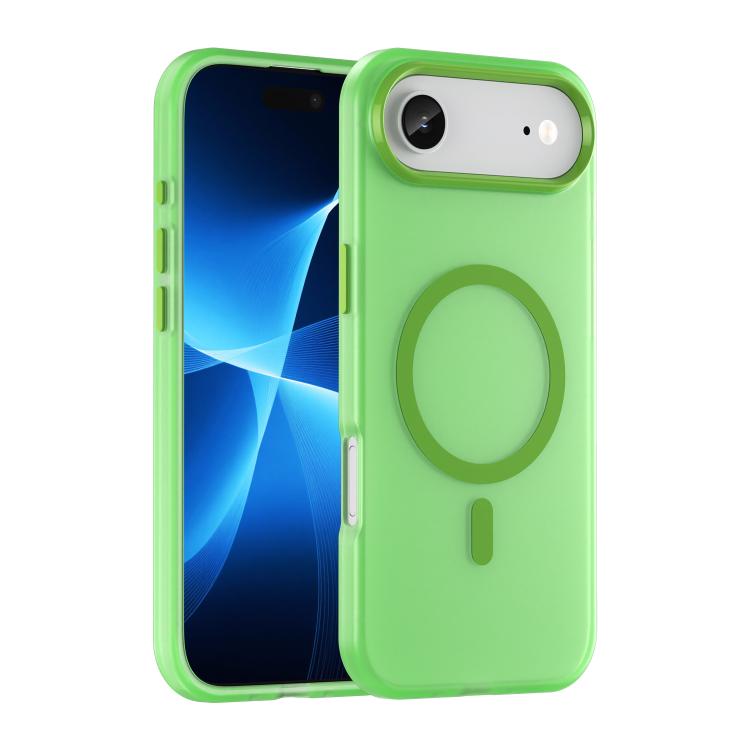 Green MagSafe frosted iPhone Air case