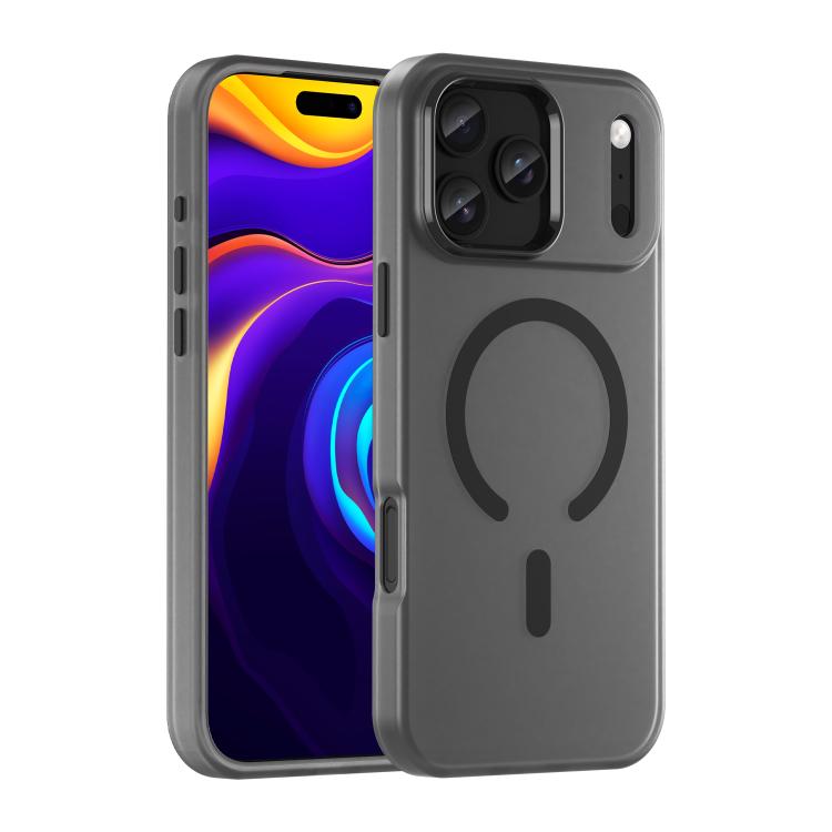 Black MagSafe frosted iPhone 17 Pro Max case
