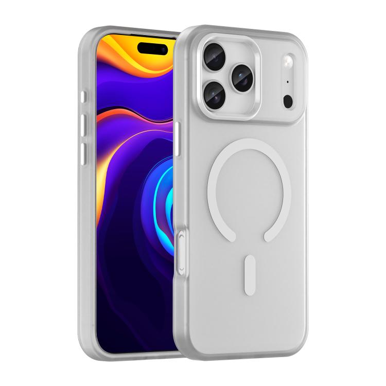 White MagSafe frosted iPhone 17 Pro Max case