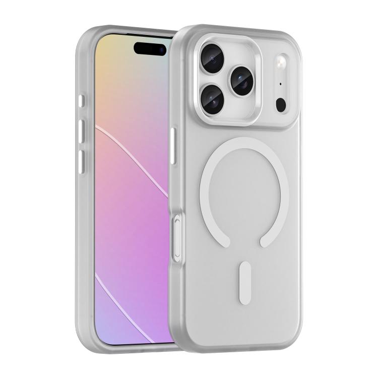 White MagSafe frosted iPhone 17 Pro case