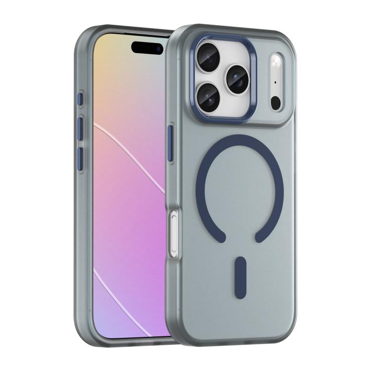 Dark blue MagSafe frosted iPhone 17 Pro case