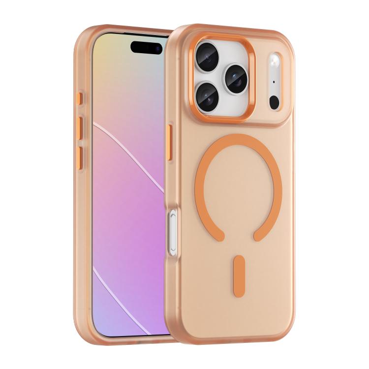 Orange MagSafe frosted iPhone 17 Pro case