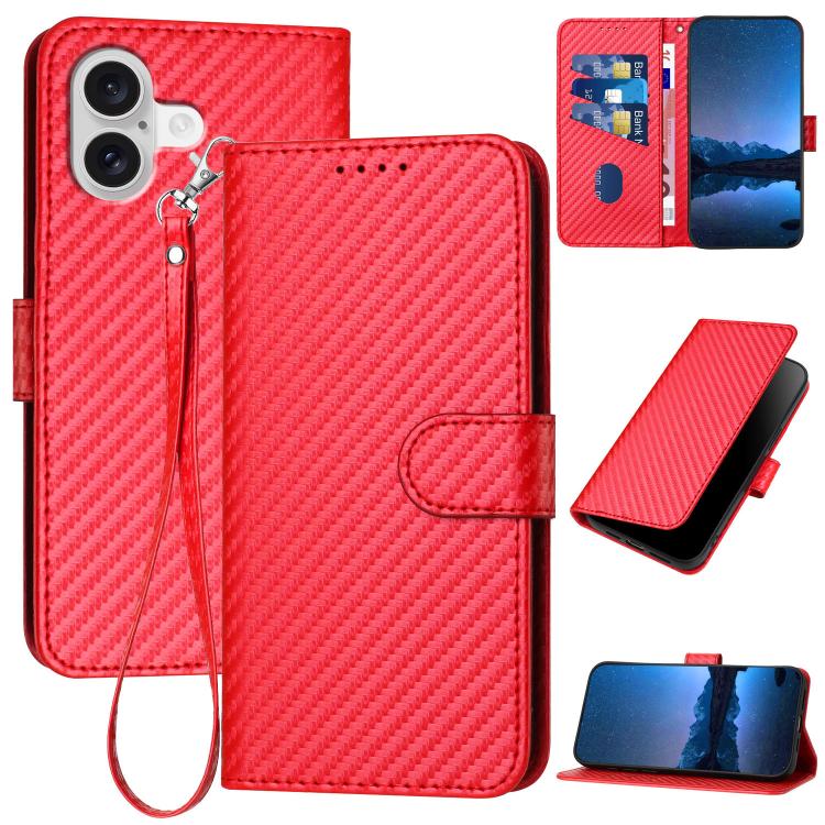 Red YX0070 wallet iPhone 17 case