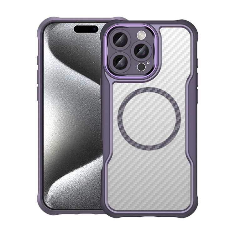 Purple carbon fibre MagSafe iPhone 16 Pro Max case