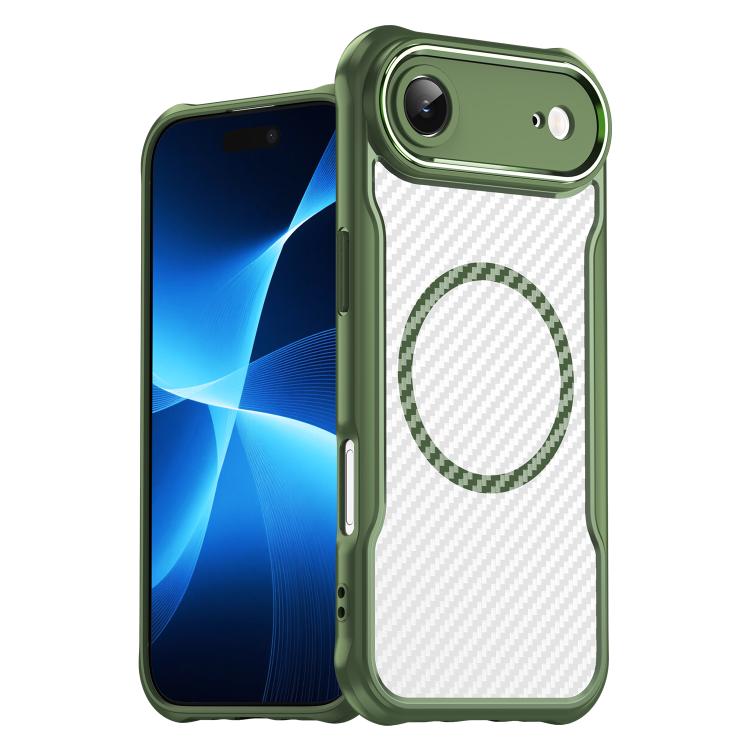 Green carbon fibre MagSafe iPhone Air case