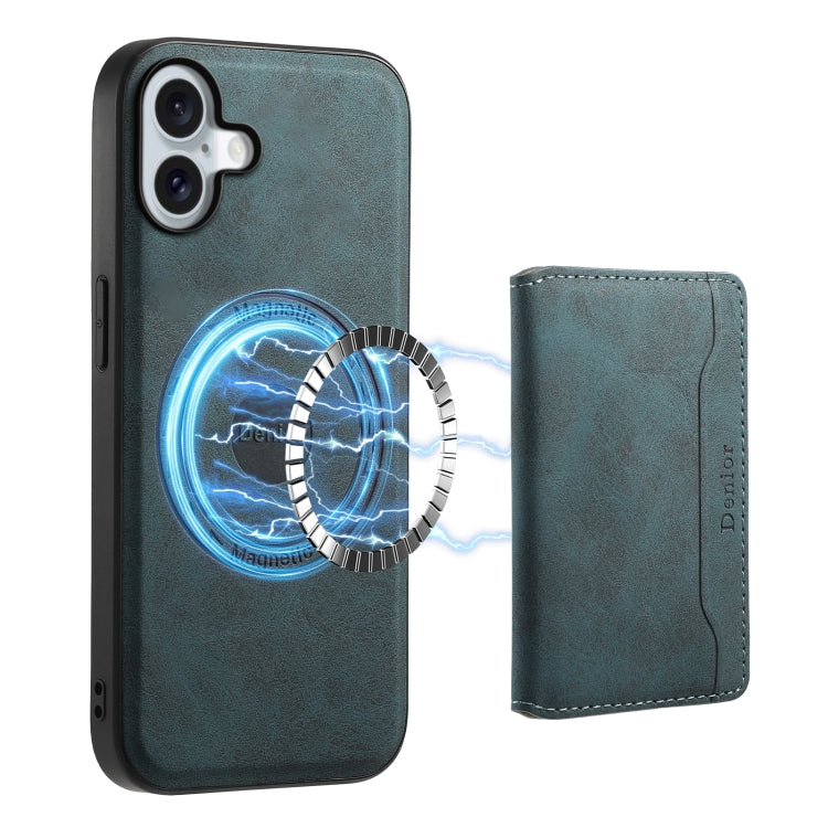 Denior D13 blue leather phone case