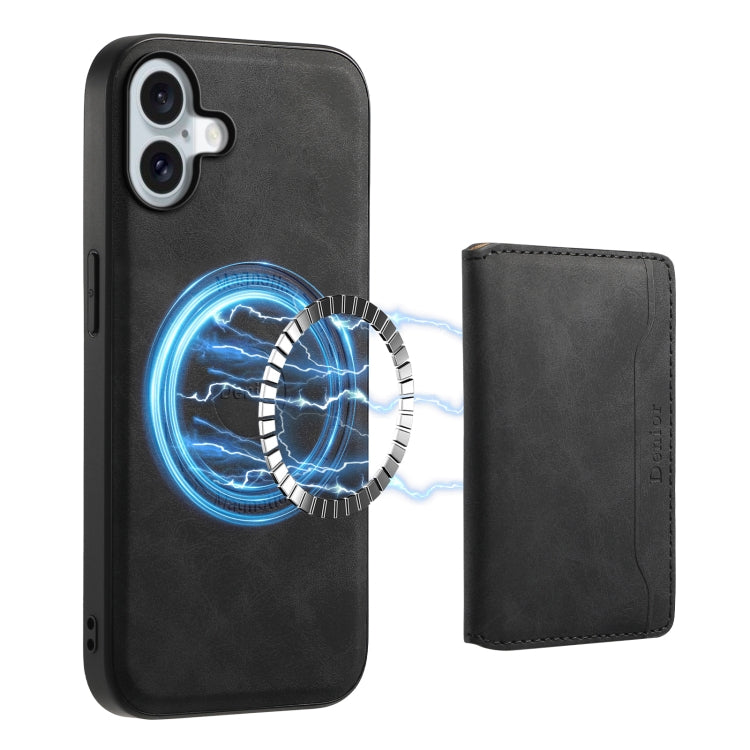 Denior D13 black leather phone case