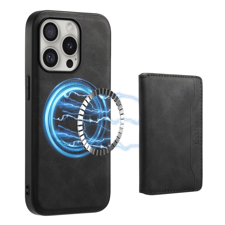 Denior D13 black leather phone case