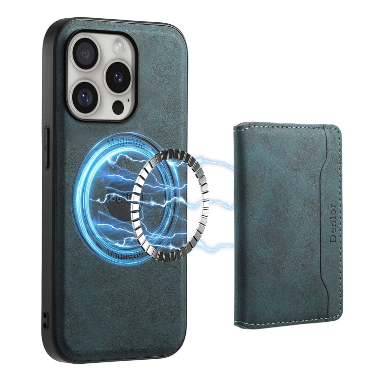 Denior D13 blue leather phone case