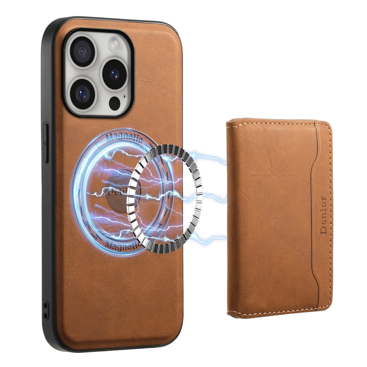Denior D13 brown leather phone case