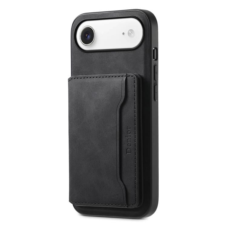 Denior D13 MagSafe leather iPhone Air case in black