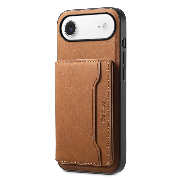 Denior D13 MagSafe leather iPhone Air case in brown