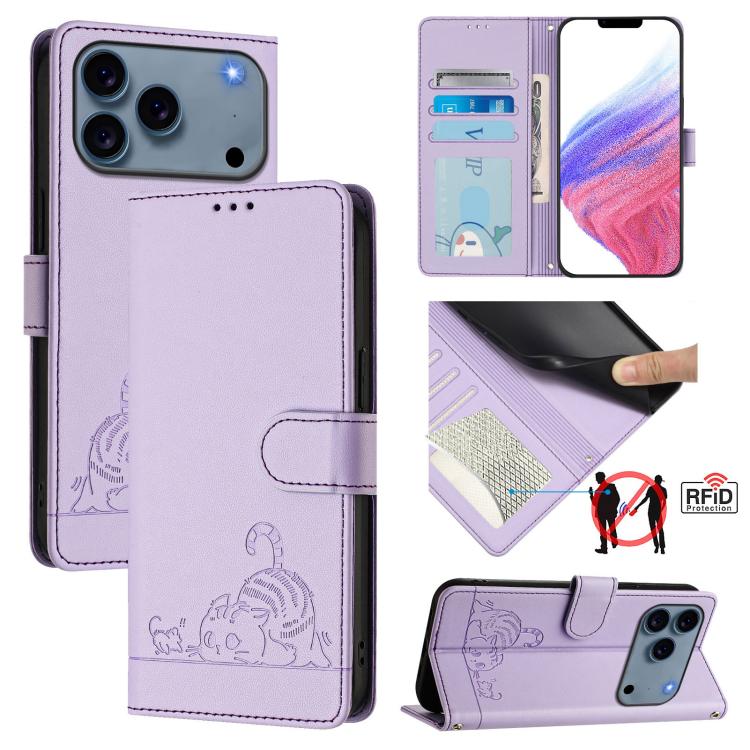 Purple Cat Rat iPhone 17 Pro case