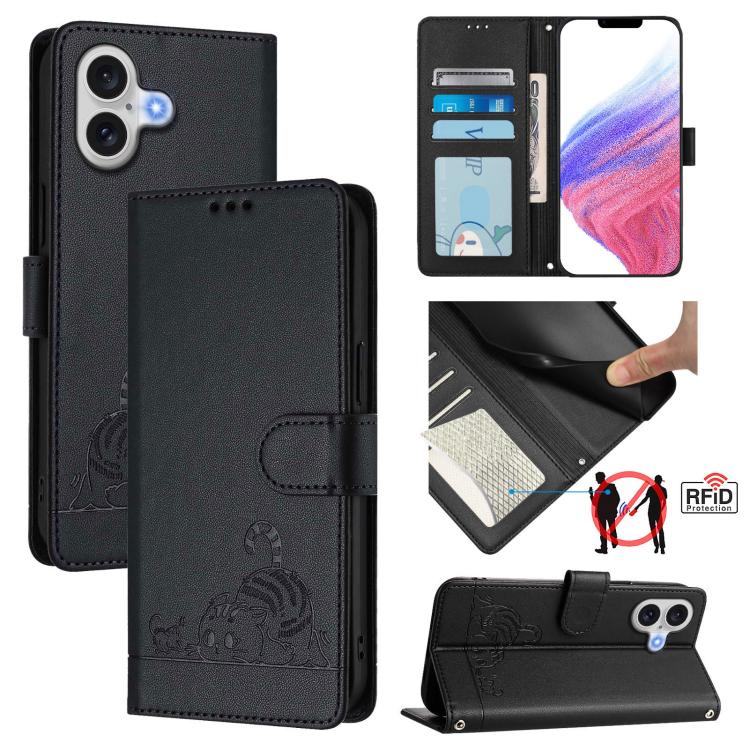 Black Cat Rat iPhone 17 case