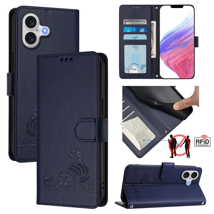 Blue Cat Rat iPhone 17 case
