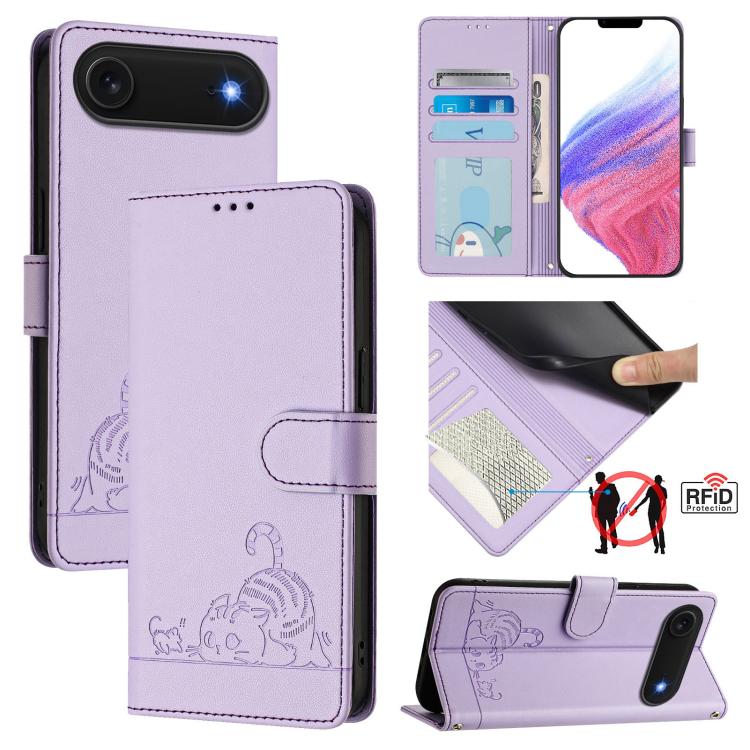 Purple Cat Rat iPhone Air case