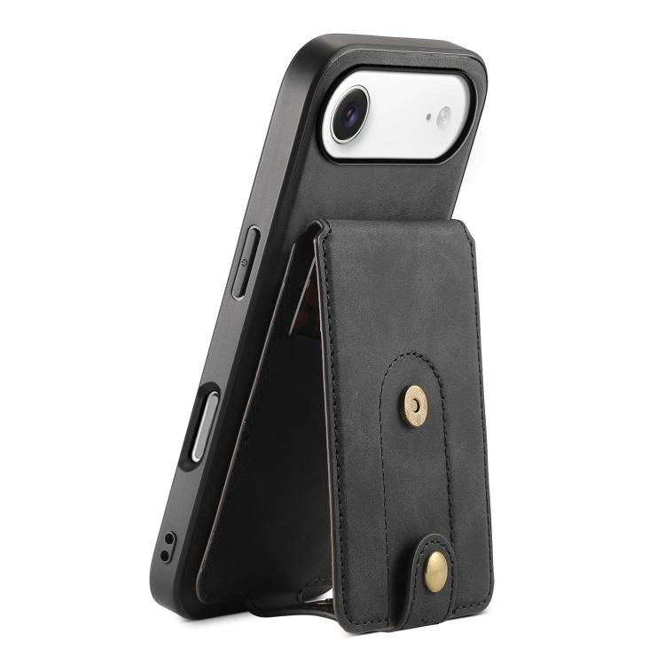 Denior D14 NK black leather iPhone case