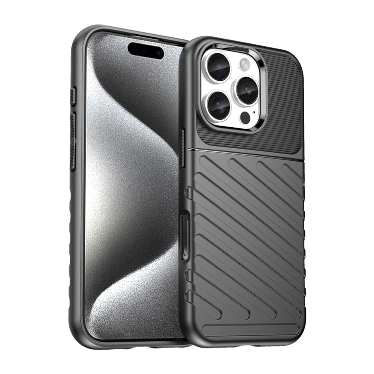 Black Thunderbolt iPhone 16 Pro case