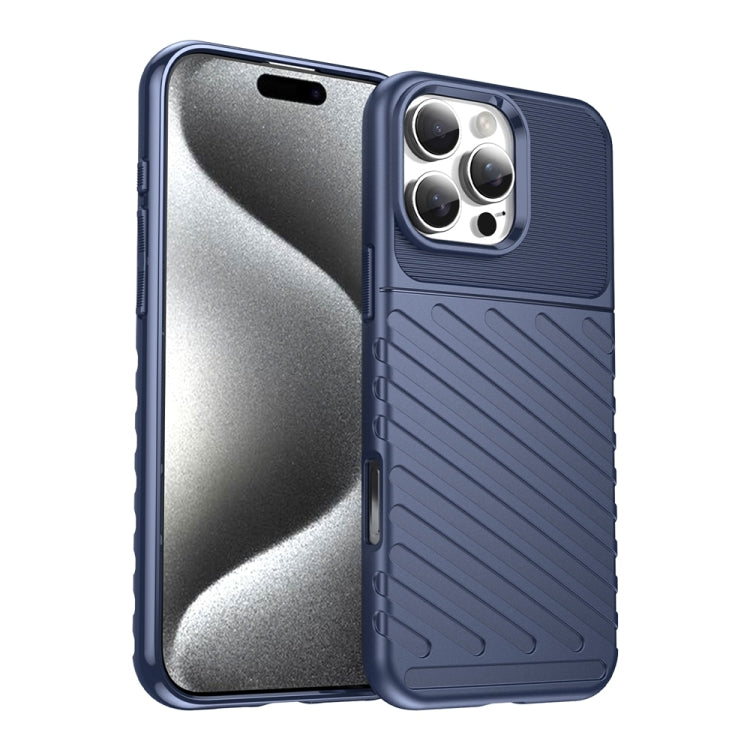 Blue Thunderbolt iPhone 16 Pro Max case