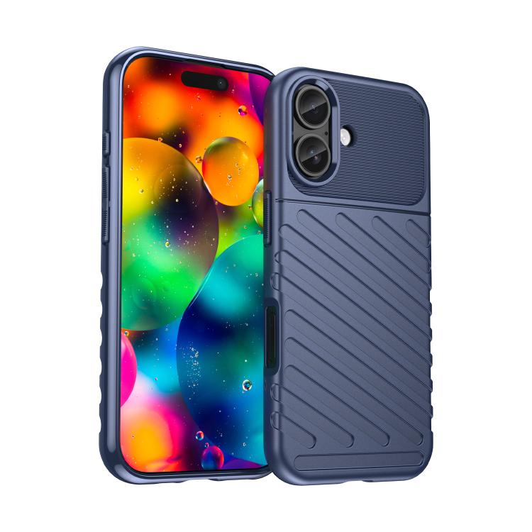Blue Thunderbolt iPhone 17 case