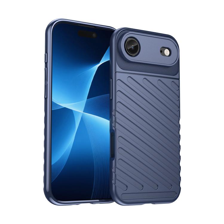 Blue Thunderbolt iPhone Air case