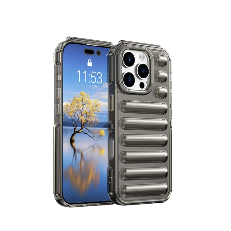 Capsule Series candy colour TPU iPhone 16 Pro case in transparent grey