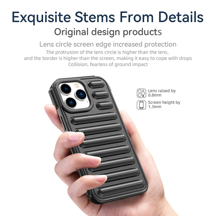 Capsule Series TPU iPhone case detail showing button and port access