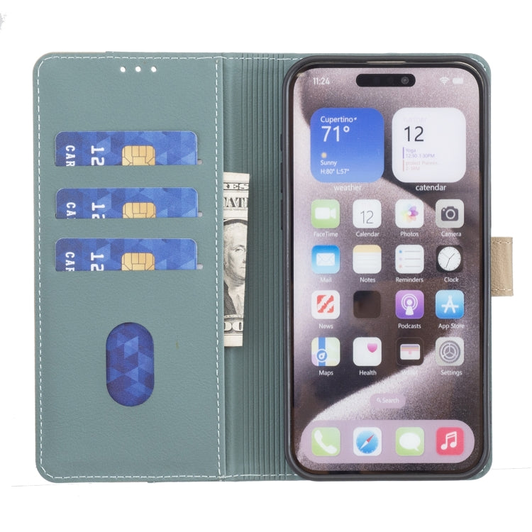 Colour matching RFID iPhone case detail image showing kickstand function