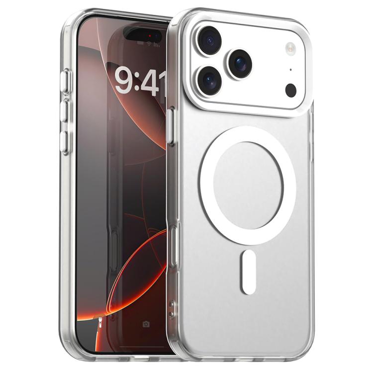 Candy MagSafe PC hybrid TPU iPhone case in white for iPhone 17 Pro