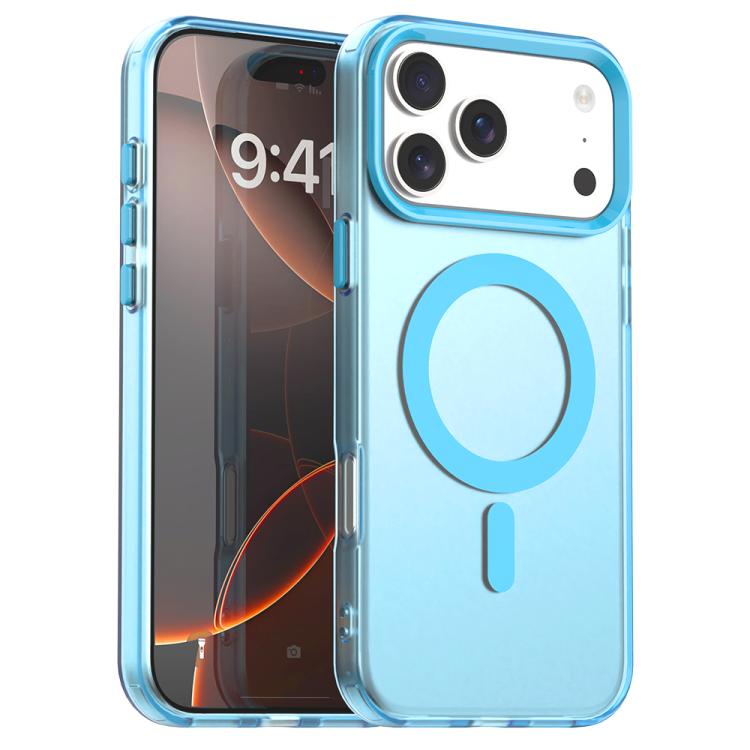 Candy MagSafe PC hybrid TPU iPhone case in blue for iPhone 17 Pro