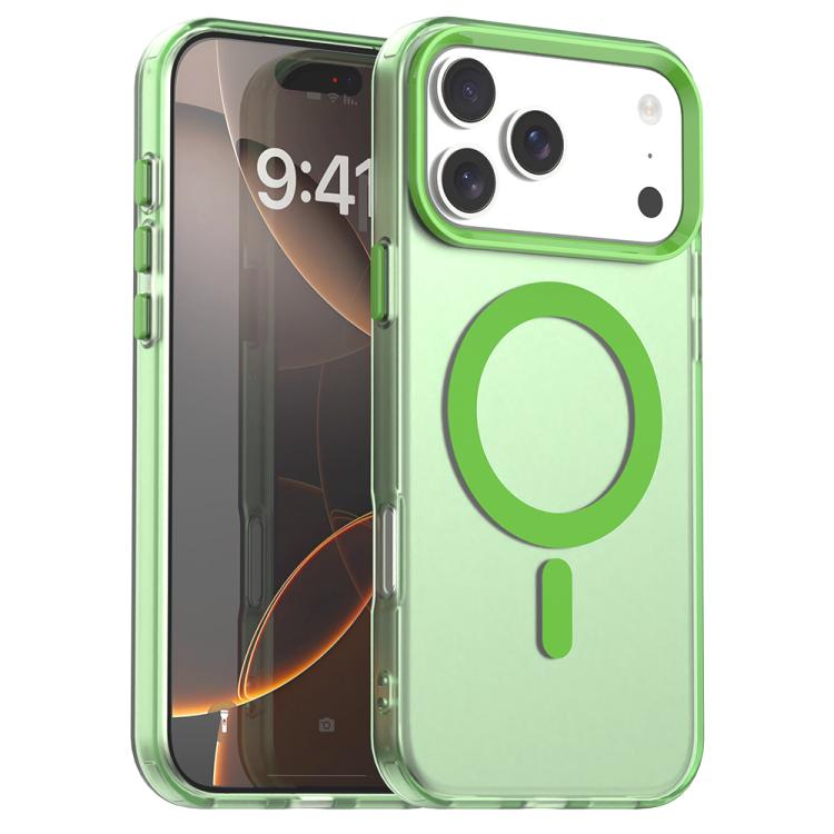 Candy MagSafe PC hybrid TPU iPhone case in green for iPhone 17 Pro