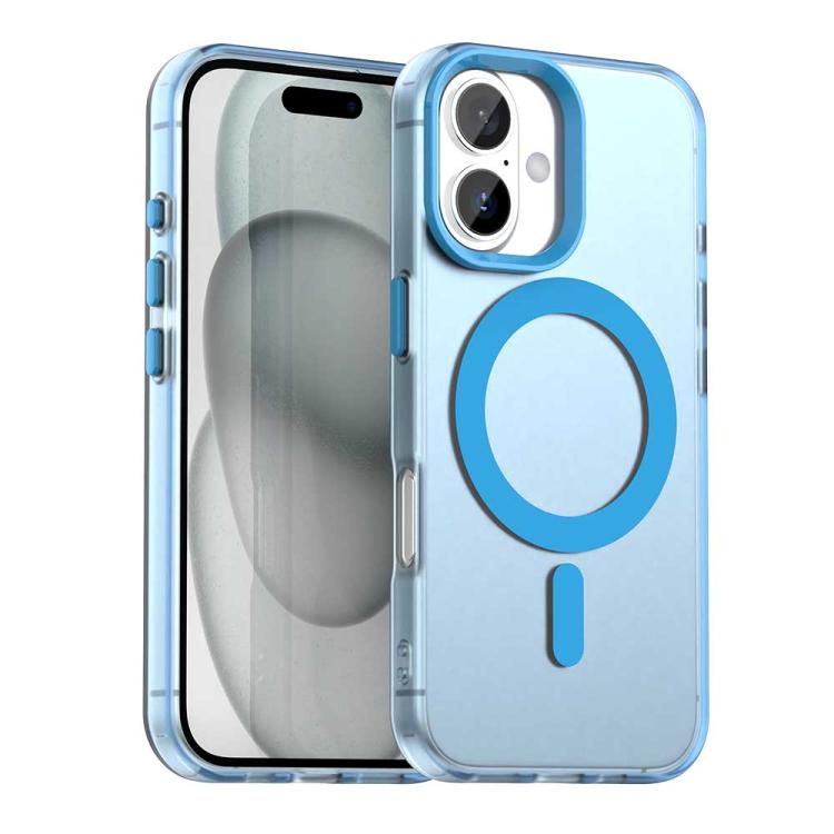 Candy MagSafe PC hybrid TPU iPhone case in blue for iPhone 17