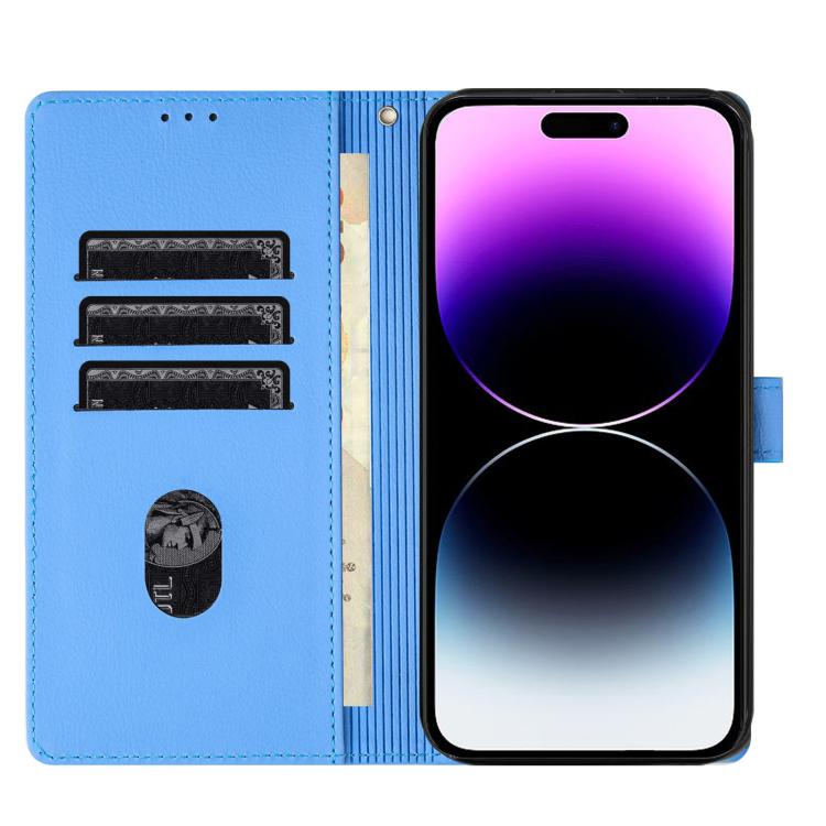 Cartoon elephant iPhone wallet case detail image showing kickstand function