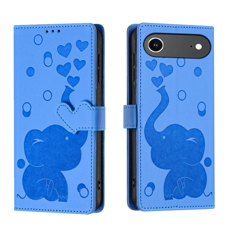 Elephant iPhone wallet case in blue for iPhone Air
