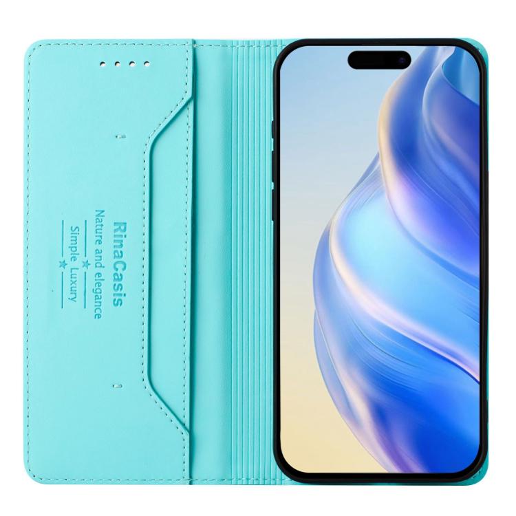 RC01 Dual-Folded Magnetic Suction RFID Leather Phone Case, For iPhone 17, For iPhone Air, For iPhone 16 Pro Max