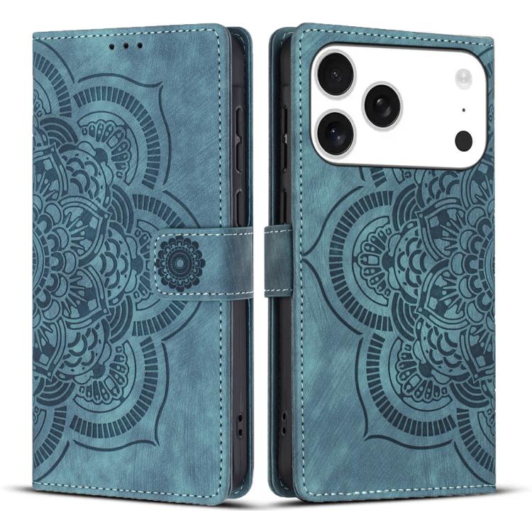 Blue iPhone 17 Pro wallet case