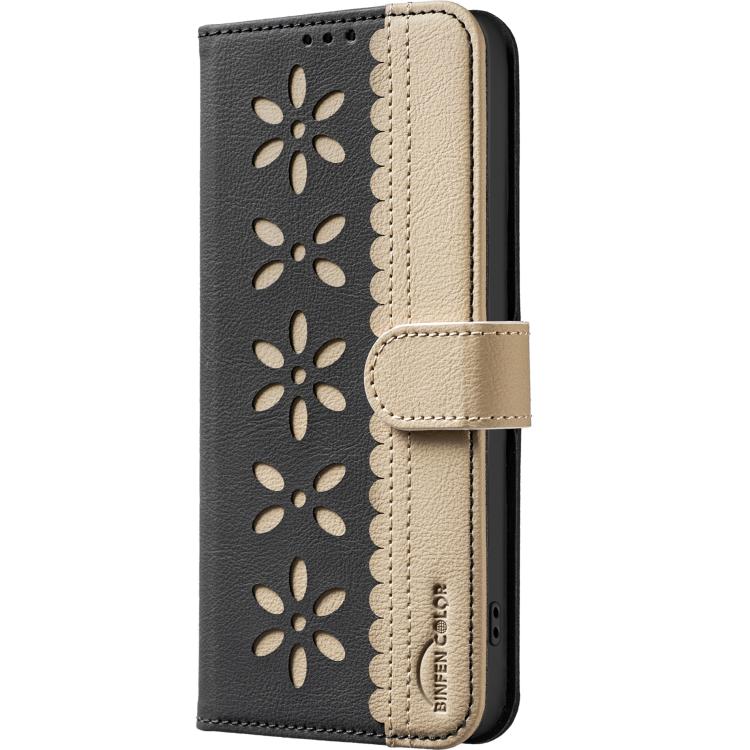 Splicing colour RFID leather-style iPhone wallet case product detail image