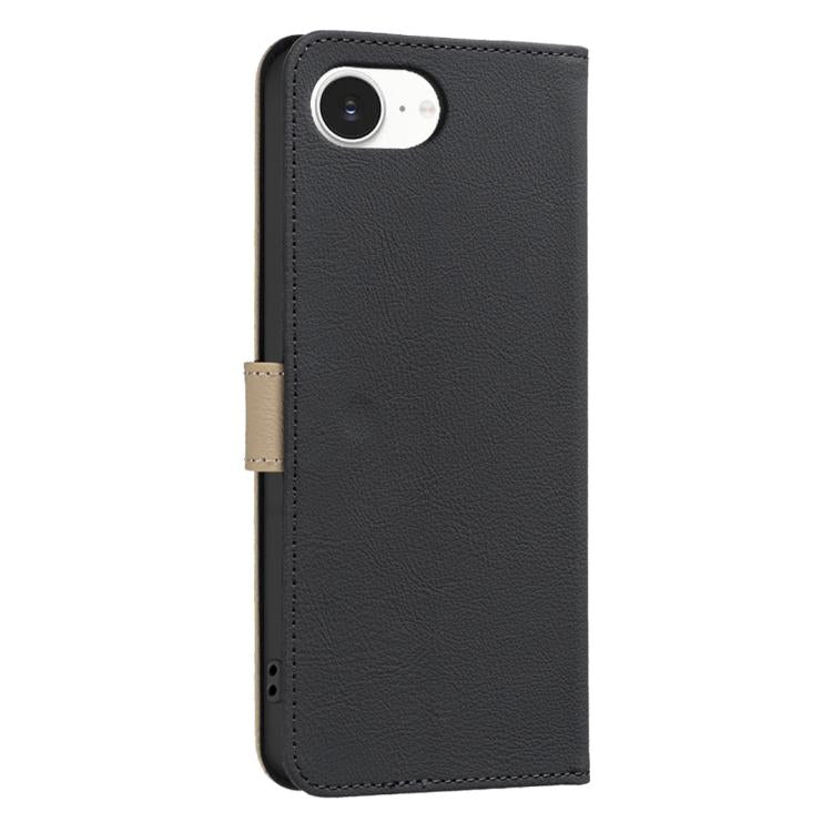 Splicing colour iPhone wallet case detail image showing card slots