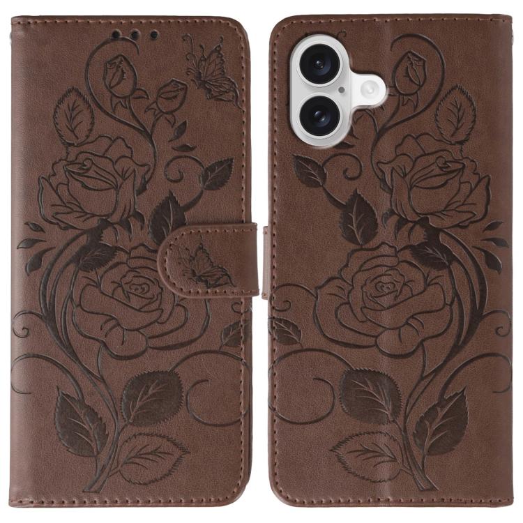 Brown rose butterfly iPhone 17 case