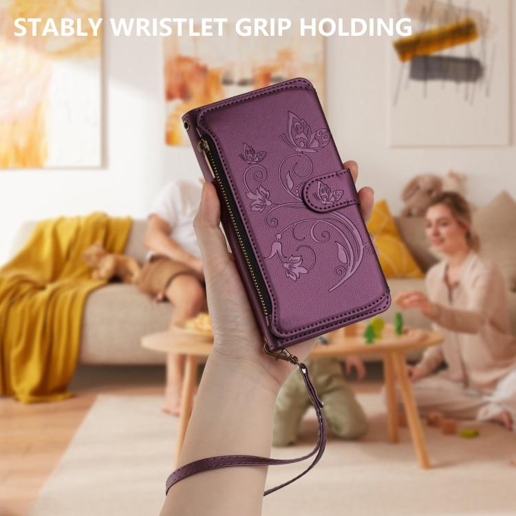 Butterfly flower iPhone wallet case feature image