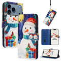 Mira Sales Christmas Buckle iPhone wallet case Gift Box Snowman design for iPhone 17 Pro
